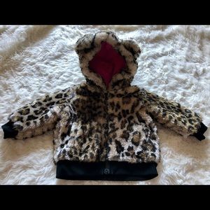 Tucker + Tate Cheetah Fur Coat 6M